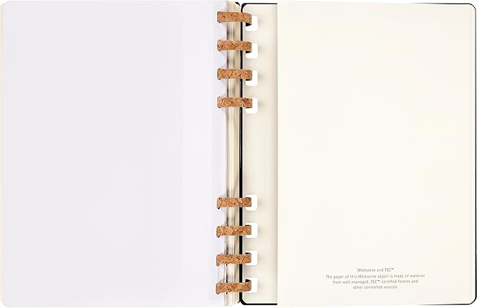 Moleskine 2024 Spiral Academic Planner, 12M, Extra Large, Black, Hard Cover (7.5 x 10)