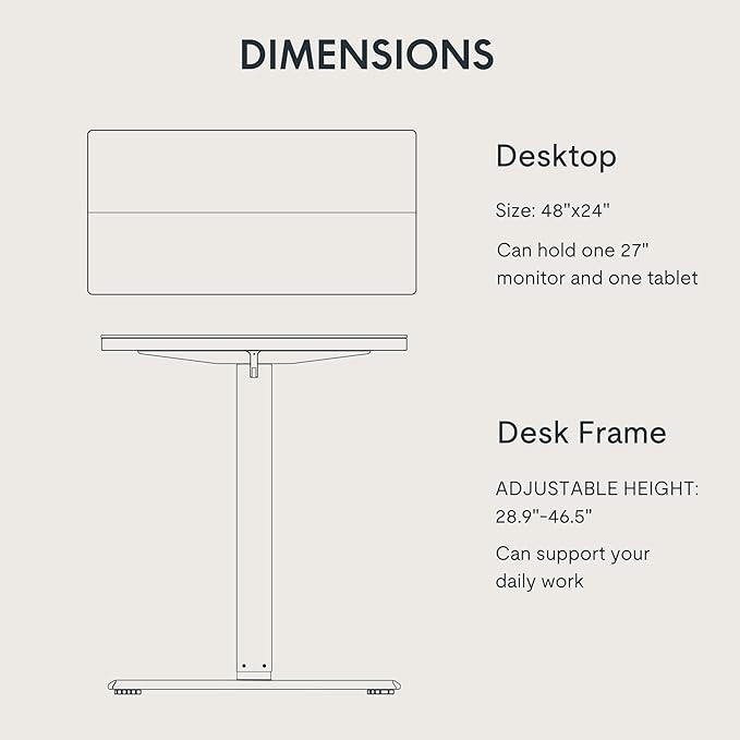FLEXISPOT Standing Desk Electric Height Adjustable Desk with 48 x 24 Inches Splice Board, Ergonomic Memory Controller, Maple Top + White Frame