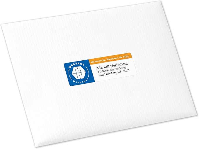 Avery Address Labels White | Print-to-The-Edge | Sure Feed Technology | For Laser Printers | 1.25 x 3.75 inches, Pack of 5