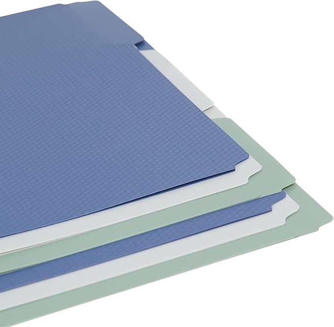 U Brands Fashion File Folders, 1/3-Cut Tabs in Assorted Positions, Letter Size, Office Supplies, 6 Count (Poly)