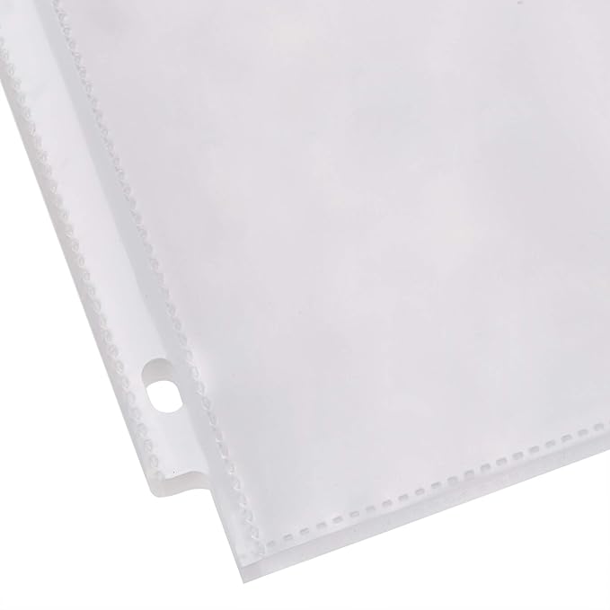 Amazon Basics Heavy Duty Sheet Protectors for 3 Ring Binder, Top Loading, 8.5 x 11 inch Letter Size, Clear, 100-Pack