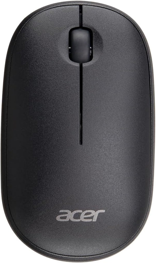 acer Computer Mouse Wireless, 2.4G Slim USB Wireless Mice with USB-A Receiver, 1600 DPI Optical, Laptop Mouse with Plug and Play for Right/Left Handed Users (for Chromebooks, Windows PC & Mac) Black