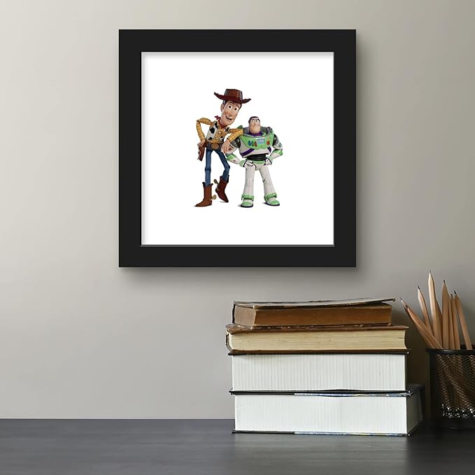 Trends International Gallery Pops Disney Pixar Toy Story 4 - Buzz and Woody Wall Art Wall Poster, 12.00" x 12.00", Black Frame Version