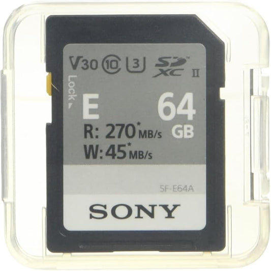Sony 64GB E Series UHS-II SDXC Memory Card
