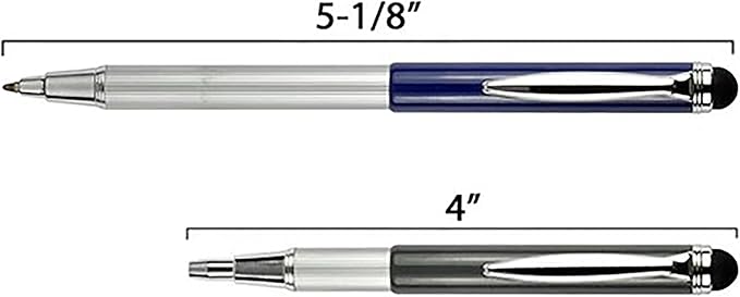 Zebra Pen, StylusPen, 1.0mm Black Ink Ballpoint Pen with 8.0mm Stylus, Expandable Compact Design for Pockets and Purse, Paper and Screen Safe, 1-Pack (33601)