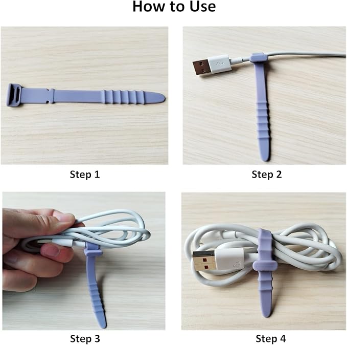 Silicone Zip Ties, Reusable Zip Ties, Rubber Cable Ties Straps for Wire Management, Elastic Silicone Ties Cable Organizer for Home Office, Cord Ties in Three Sizes 4.5" 5.9" and 7.1" (5+5+5 Pcs Black)