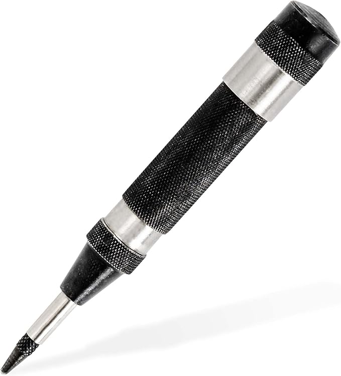 General Tools Heavy-Duty Automatic Center Punch #78 - Nail Punch Tool to Mark and Scribe - Machinist Tools