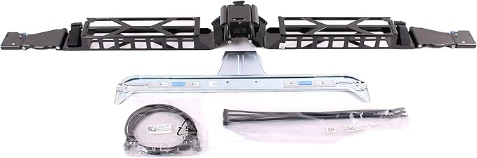 Generic 0M770R Cable Management Arm Kit for Dell PowerEdge 2U Server - Black Metal Rack Mount Cable Organizer with Nylon Ties