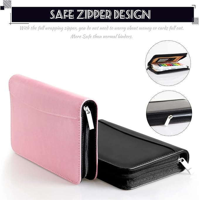 Budget Binder with Zipper Envelopes, Cash Envelopes for Budgeting, A6 PU Leather Budget Planner 2026 with Cash Envelopes Calculator, Bill Money Organizer for Cash Saving Budget System Wallet