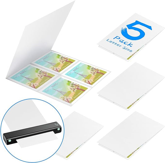 Laminator Carrier Sleeve Lamination Carrier Thermal Laminating Carriers Sheets Thermal Carrier Sheet for Laminator with All Brand Laminating Pouch (5, Letter Size)