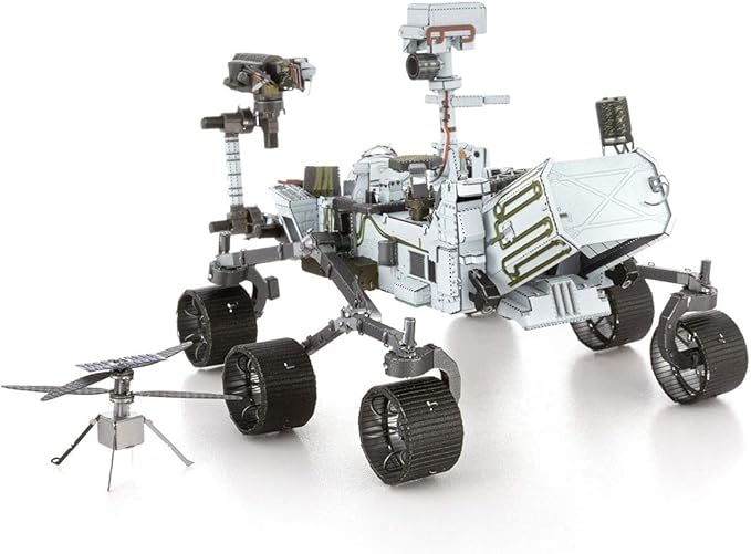 Fascinations Metal Earth Mars Rover Perseverance & Ingenuity Helicopter 3D Metal Model Kit