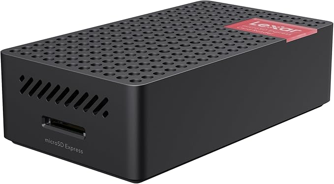 Lexar Play PRO MicroSD Express Card Reader, USB 3.2 Gen 2, up to 900MB/s Read, Compatible with Express microSD UHS-I Card (LRW540U-RNHNG)