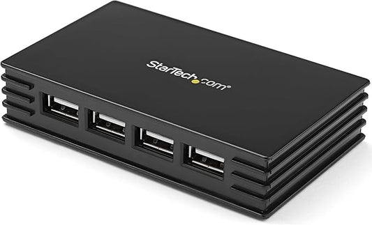 StarTech.com 7 Port USB 2.0 Hub – Portable and Compact – Bus Powered USB 2.0 Extender – USB Multiport Expander, TAA (ST7202USB)