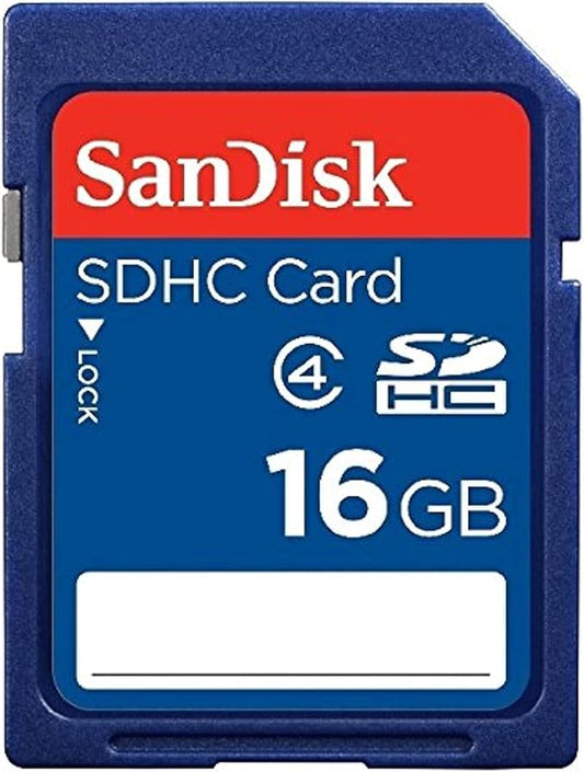 SanDisk 16GB Class 4 SDHC Flash Memory Card - 2 Pack SDSDB2L-016G-B35 Retail Package