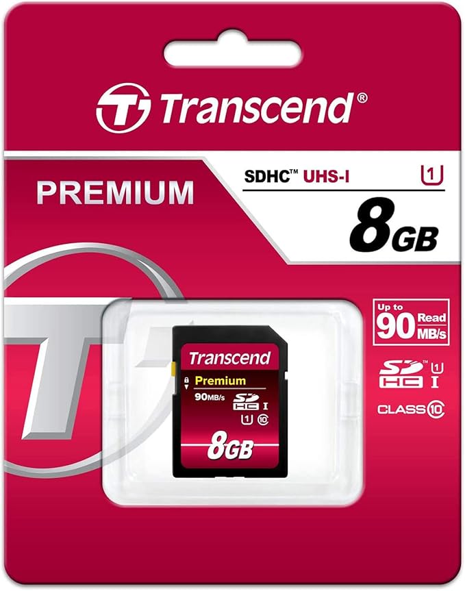 Transcend 8 GB High Speed 10 UHS Flash Memory Card (TS8GSDU1)