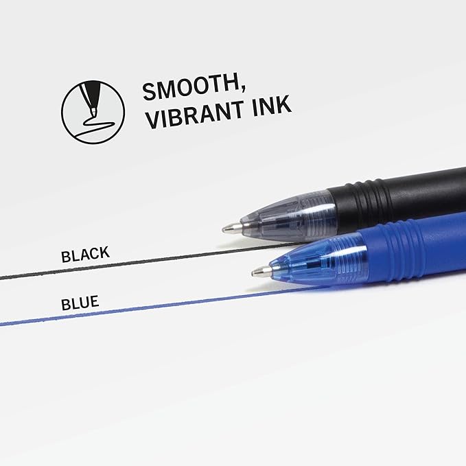 Zebra Pen Z-Grip Retractable Ballpoint Pen, Smooth-Flowing Black and Blue Ink, 1.0mm Medium Point, School & Office Supplies, Ideal for Note-Taking, Journal and Planner Use, 36-Pack (24036)