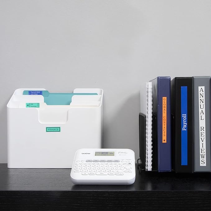 Brother P-Touch PT-D410 Home/Office Advanced Label Maker | Connect via USB to Create and Print on TZe Label Tapes up to ~3/4 inch,White,(Pack of 3)