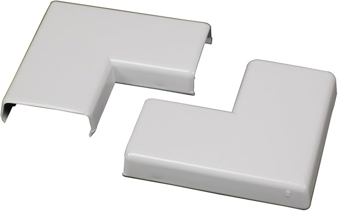 Legrand Wiremold NMW6 Nonmetallic Plastic Raceway for Extending Power, Flat Elbow, White (1 Pack)