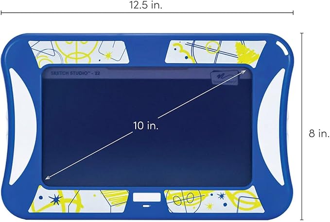 Boogie Board Sketch Studio Kids Authentic Drawing Tablet Activity Kit Includes 10 inch Reusable Drawing Board with Erase-Lock, Drawing Templates and Stylus for Kids Ages 4+
