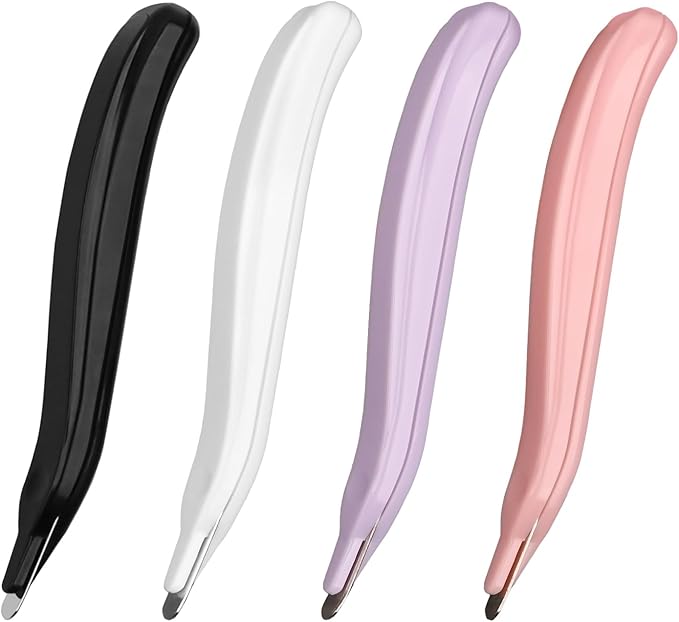 4Pack Staple Remover, Staple Puller with Magnetic Tip, Streamlined Design for Efficient Staple Removal, Suitable for Home and Office Use, 4 Colors