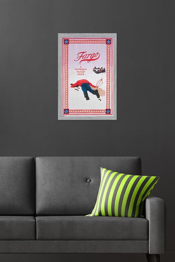 Fargo (1996) - One Sheet Wall Poster, 22.4L" x 14.7W", Gray Framed Version