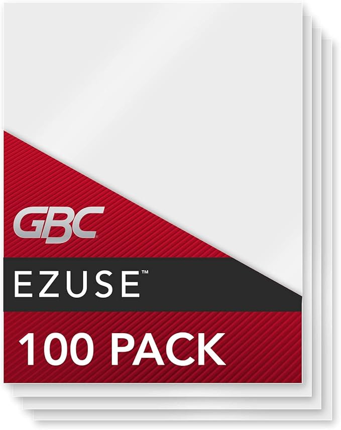 GBC Swingline Thermal Laminating Sheets / Pouches, Letter Size, 7 Mil, Speed Pouch, EZUse, 100-Count (3200717)