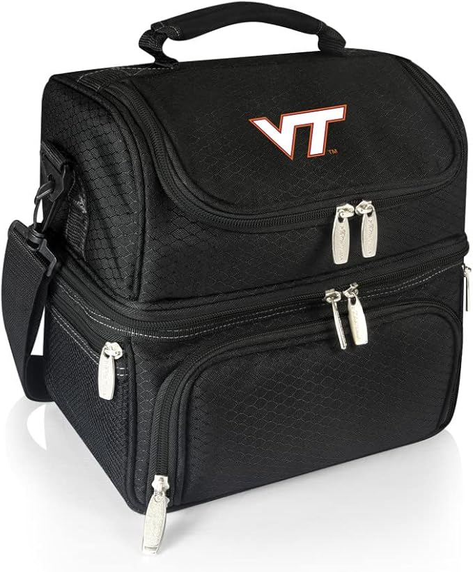 PICNIC TIME NCAA Nebraska Cornhuskers Pranzo Lunch Bag - Insulated Lunch Box with Picnic Set - Lunch Cooler Bag