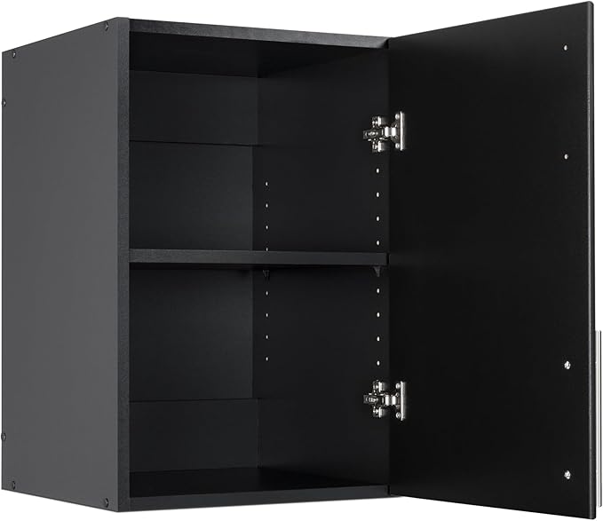 Prepac Elite 16 inch Stackable Wall Cabinet, Black