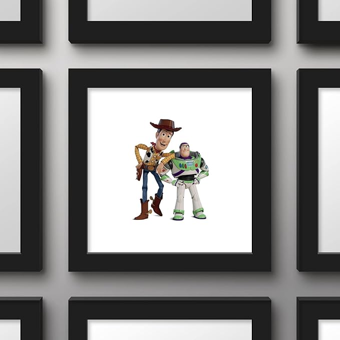 Trends International Gallery Pops Disney Pixar Toy Story 4 - Buzz and Woody Wall Art Wall Poster, 12.00" x 12.00", Black Frame Version