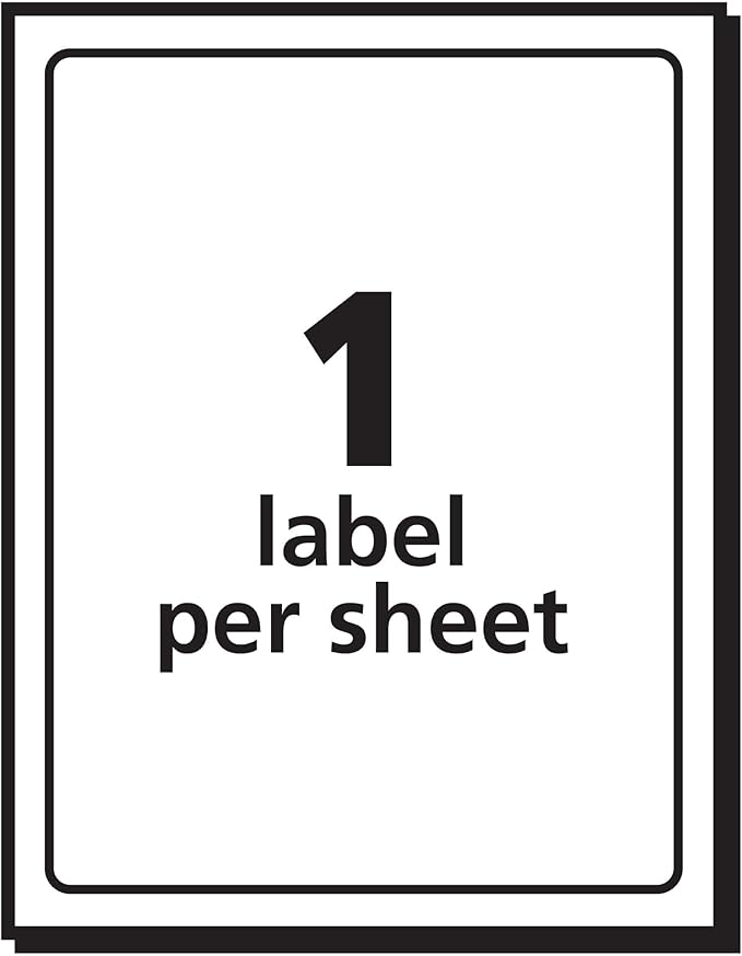 Avery Shipping Labels with TrueBlock Technology, 4" x 6", White, Permanent, 6 Packs for 120 Labels Total (45292)