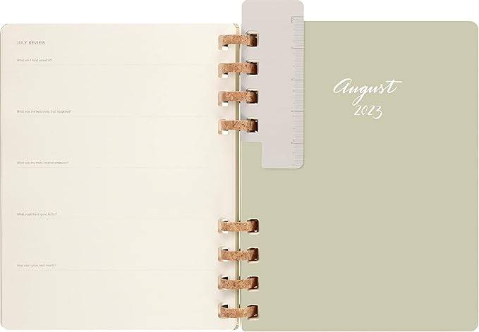 Moleskine 2024 Spiral Academic Planner, 12M, Extra Large, Crush Kiwi, Hard Cover (7.5 x 10)