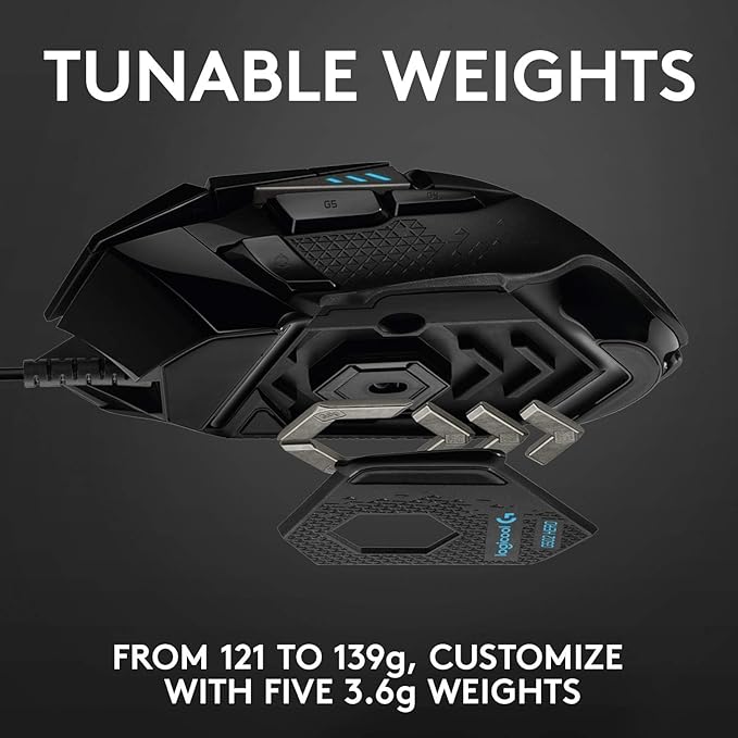 Logitech G502 HERO Wired Gaming Mouse + G Pro X Gaming Headset Bundle - Black