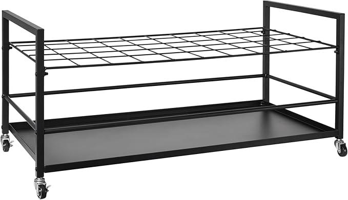 VEVOR Blueprint Storage Rack, 50 Slots Blueprint Holder with Wheels, Mobile Metal Blueprint Storage Cart for Construction Plan Map Poster Architectural, Roll File Holder for Home, Office, School