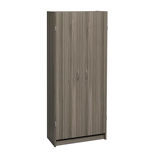 ClosetMaid Pantry Cabinet Cupboard with 2 Doors, Adjustable Shelves, Standing, Storage for Kitchen, Laundry or Utility Room, White