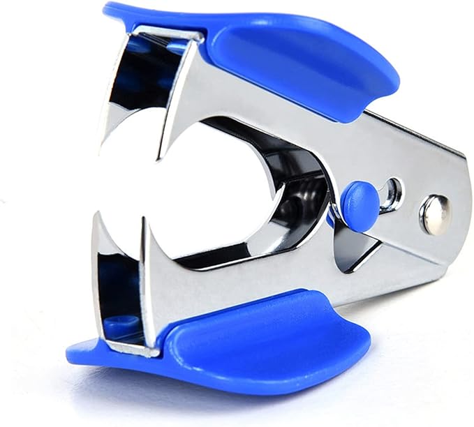 MYUBWTF Eagle Staple Remover, Professional Staples Puller Removal Tool with Lock for School Office Home, Random Color (Blue, Black, Gray)
