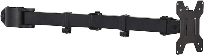 VIVO Fully Adjustable Single Monitor Arm for Desk Mount Stand, Monitor Arm for 1 Screen up to 27 inches, Black, PT-SD-AM01A