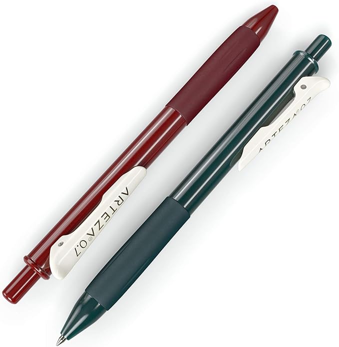ARTEZA Gel Pens Colored Set of 10, Unique Vintage Colors, Retractable Pens Assorted Colors