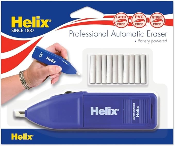 Helix - Professional Automatic Eraser - Precise and Efficient Blue