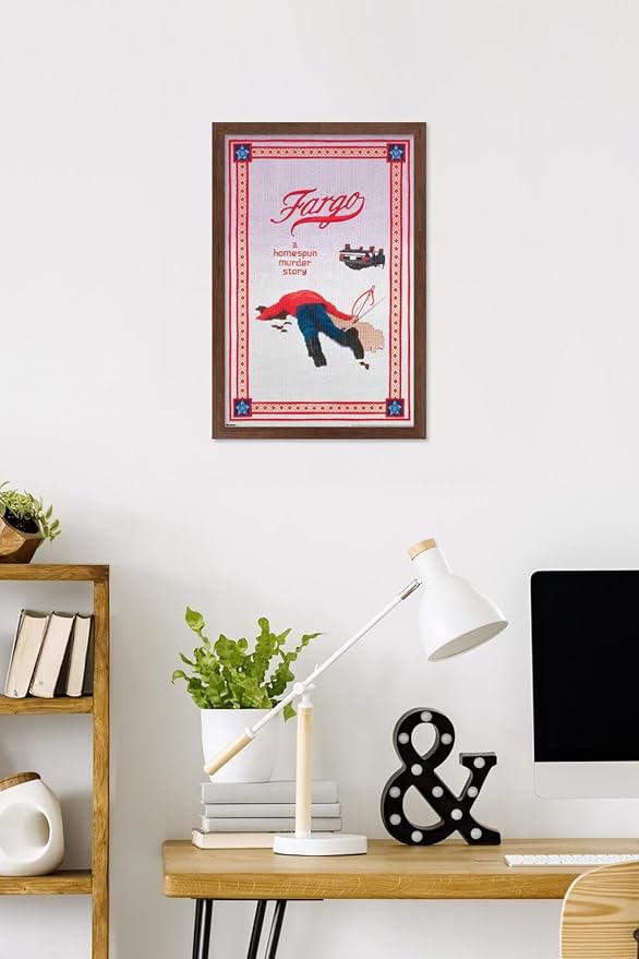 Fargo (1996) - One Sheet Wall Poster, 22.4L" x 14.7W", Mahogany Framed Version