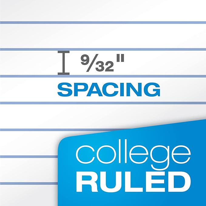 Oxford Spiral Notebooks, 3 Subject, College Ruled Notebooks for School, 8 x 10.5 Inches, 120 Sheets, 2 Dividers, Assorted Colors, Back to School Supplies (65202) (Pack of 12)