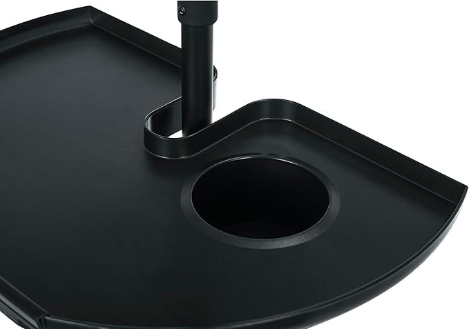 Gator FrameworksCases Clamp-On Microphone Stand Accessory Drink Holder and Guitar Pick Tab, Extra Large Tray, 14" x 9" (GFW-MICACCTRAYXL)