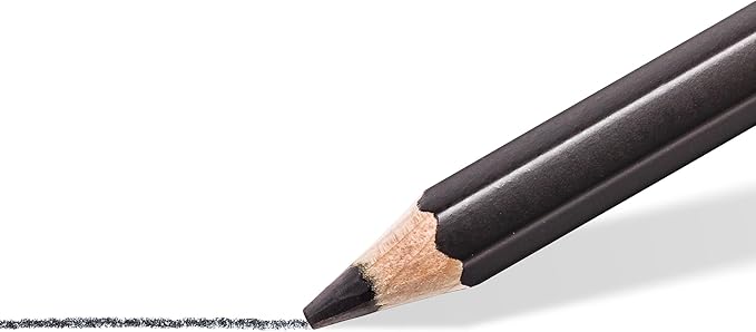 STAEDTLER Mars Lumograph Black Art Pencils, Presharpened #4B Artist Pencils, Box of 12, 100B-4B