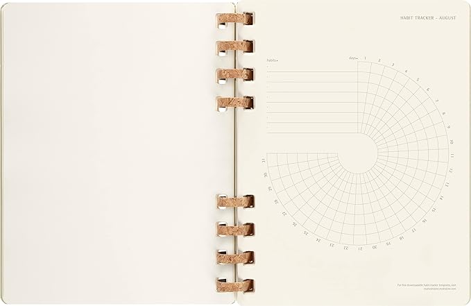 Moleskine 2024 Spiral Academic Planner, 12M, Extra Large, Crush Kiwi, Hard Cover (7.5 x 10)