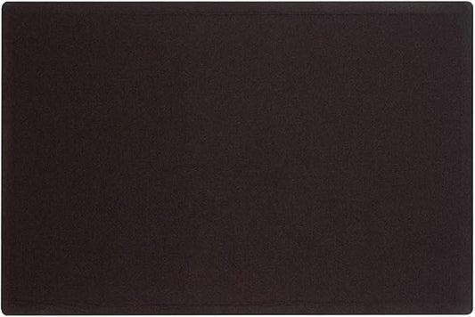 Quartet Bulletin Board, Fabric, 3' x 2', Frameless, High-Density Fiberboard, Oval Office, Black (7683BK)