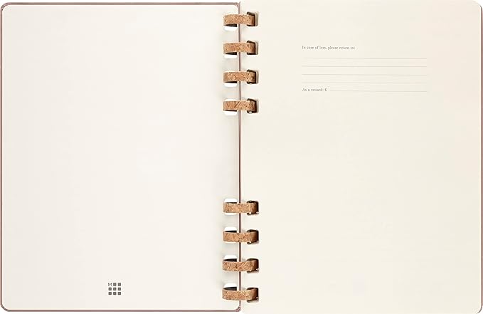 Moleskine 2024 Spiral Academic Planner, 12M, Extra Large, Crush Almond, Hard Cover (7.5 x 10)