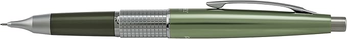 Pentel Sharp Kerry Mechanical Pencil, 0.5mm, Metallic Olive Barrel, 1 pack (P1035K), Green