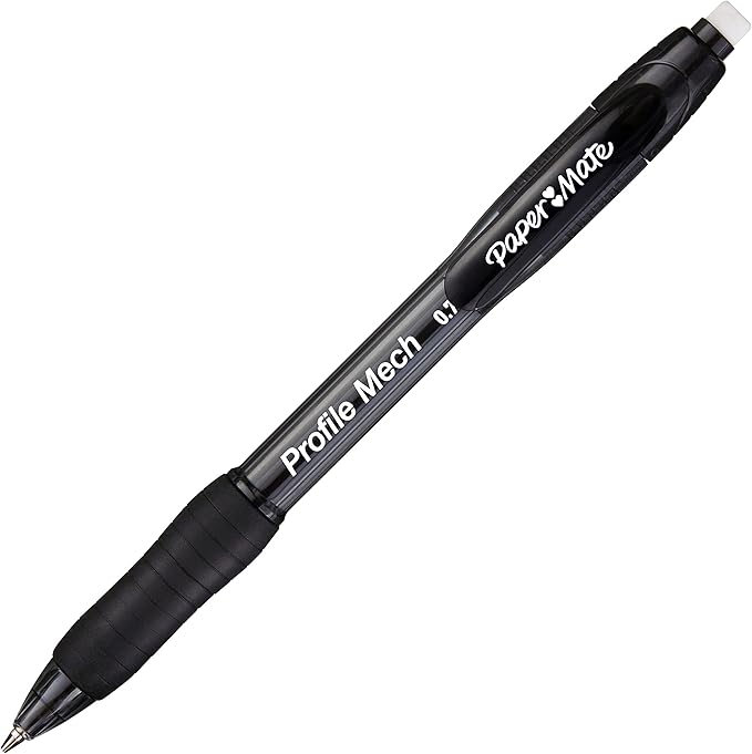 Paper Mate Profile Mech Mechanical Pencil 0.7mm #2 Pencil Lead Great for Office Supplies Classroom Supplies Drawing Pencils Sketching Pencils Black 12 Count