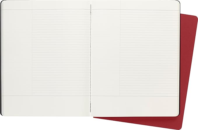 Moleskine Cahier Journal, Soft Cover, Large (5" x 8.25") Ruled/Lined, Black, 80 Pages (Set of 3)