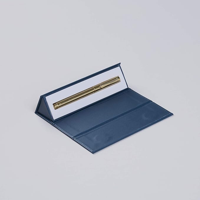 Erin Condren Designer Desk Accessories - Gold Gel Pen in Focused Gift Box - Refillable Black Ink. Features Gel Ink, Black Colored Ink, Gold Metal Barrel
