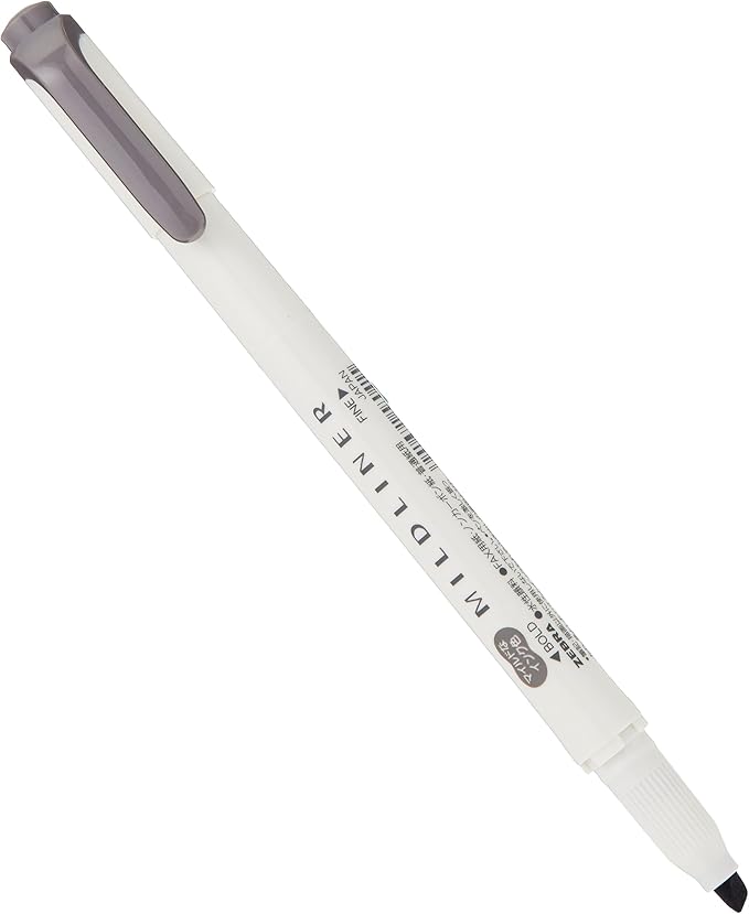 Zebra Pen Mildliner Dual-Tip Highlighter Marker Set, Broad and Fine Tips, No Bleed, Ideal for Bible Highlighting, Journaling and Note-Taking, Fluorescent and Cool Ink Colors, 10-Pack (78101)